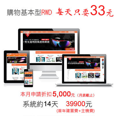 基本型RWD購物網站