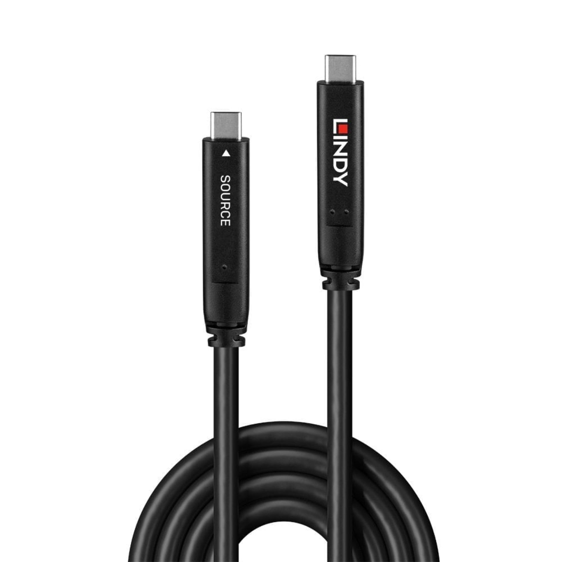 15m USB 3.2 & DP 1.4 Type C Fibre Optic Hybrid Cable